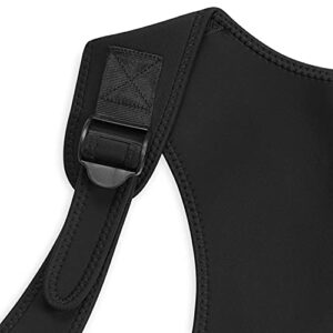 Gaiam Restore Total Support Posture Corrector for Men - Neoprene Back Straightener, Adjustable Straps, Compact Brace Support for Clavicle, Neck, Shoulder, Invisible Pain Relief – Large/X-Large