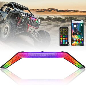 omotor rgb flowing turn signal light, front accent light led center grill fang light compatible with 2020 – 2023 polaris rzr pro xp / 4 pro r turbo r rzr pro xp light