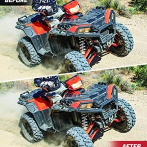 ATV Sportsman Front Mesh Grill With Light, A & UTV PRO Black Grille with LED Light Bar for 2017-2022 Polaris Sportsman XP 1000 SP 850 Accessories