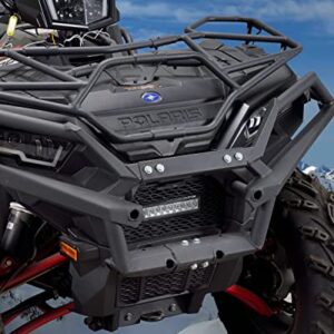 ATV Sportsman Front Mesh Grill With Light, A & UTV PRO Black Grille with LED Light Bar for 2017-2022 Polaris Sportsman XP 1000 SP 850 Accessories