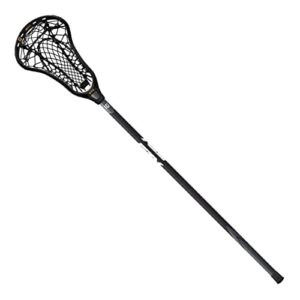 stx lacrosse fortress 700 complete women’s stick w/crux mesh 2.0 pocket, black