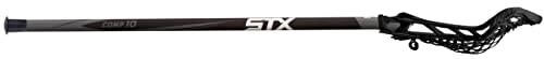 STX Lacrosse Fortress 700 Complete Women's Stick w/Crux Mesh 2.0 Pocket, Black