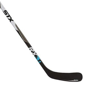 stx ice hockey surgeon rx3 hockey stick, senior, right, 75, x92 , black/blue