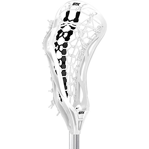 STX Lacrosse Women's Fortress 300 Complete Stick with Head, Handle & Strung, White/Grey