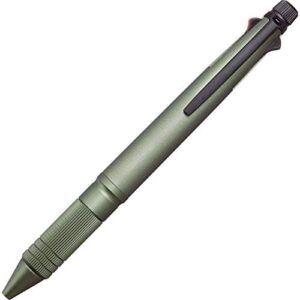 uni jetstream 4&1 metal edition, 0.5mm ballpoint pen (black, red, blue, green) and 0.5mm mechanical pencil, dark green (msxe52000a05.7) (msxe5200a5.7)