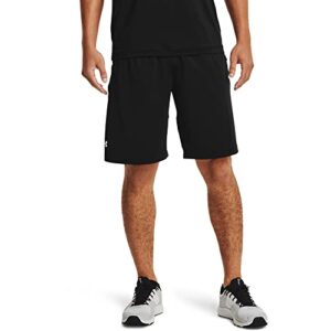 Under Armour Men's Raid 2.0 Workout Gym Shorts , Black (001)/White , X-Large