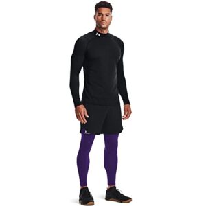 Under Armour mens ColdGear Armour Fitted Mock , Black (001)/White , Medium