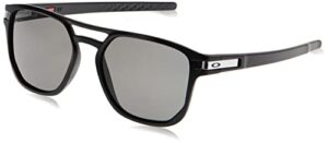 oakley men’s oo9436 latch beta square sunglasses, matte black/prizm grey, 54 mm