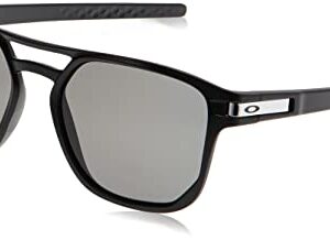 Oakley Men's OO9436 Latch Beta Square Sunglasses, Matte Black/Prizm Grey, 54 mm