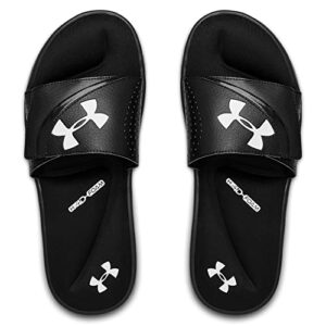 Under Armour Men's Ignite VI SL Slide Sandal, Black (003)/Black, 11 M US