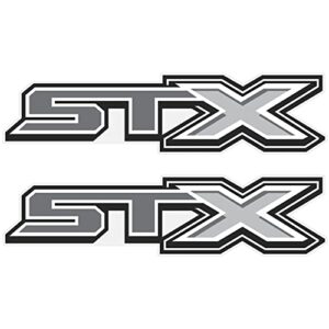 stx decals stickers for truck compatible f150 (2015 – 2020) – off road (set of 2) (gray / grey (premium series))
