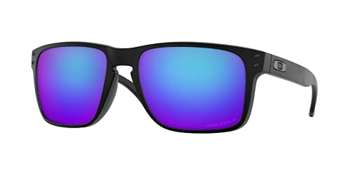 Oakley OO9417 Holbrook XL t 941721 59MM Matte Black/Prim Saphire Iridium Polarized Square Sunglasses for Men + BUNDLE Accessory Leash Kit + BUNDLE with Designer iWear Complimentary Care Kit
