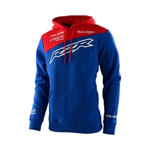 polaris off road troy lee designs hoodie, blue – xl