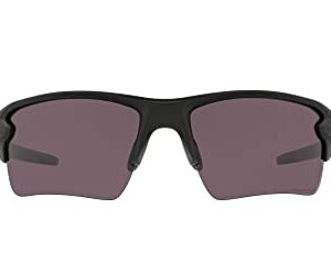 Oakley SI Men's OO9188 Flak 2.0 XL Rectangular Sunglasses, Matte Black/Prizm Grey, 59 mm