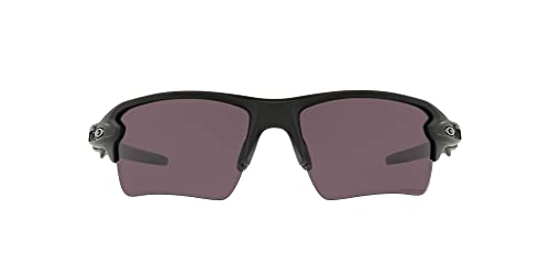 Oakley SI Men's OO9188 Flak 2.0 XL Rectangular Sunglasses, Matte Black/Prizm Grey, 59 mm