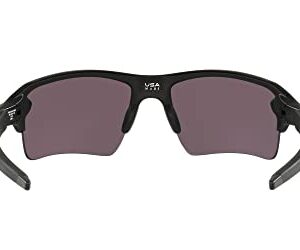 Oakley SI Men's OO9188 Flak 2.0 XL Rectangular Sunglasses, Matte Black/Prizm Grey, 59 mm