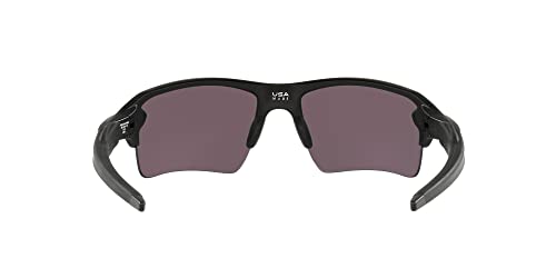 Oakley SI Men's OO9188 Flak 2.0 XL Rectangular Sunglasses, Matte Black/Prizm Grey, 59 mm