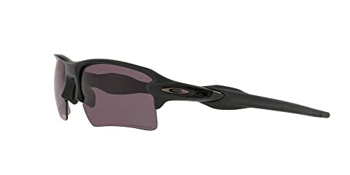 Oakley SI Men's OO9188 Flak 2.0 XL Rectangular Sunglasses, Matte Black/Prizm Grey, 59 mm