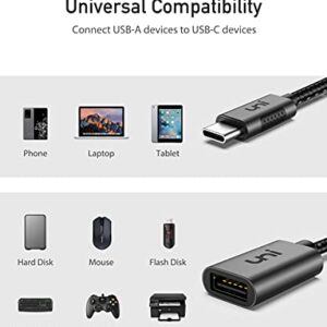 uni USB-C to USB 3.0 Adapter 2 Pack [Aluminum Shell], 5Gbps USB-C to USB Adapter, USB-C OTG Cable (Thunderbolt 3/4 Compatible) for MacBook Pro/Air, iPad Pro/Air, Surface Laptop, Galaxy S21 & More