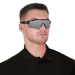 Oakley Men's OO9208 Radar EV Path Rectangular Sunglasses, Matte Black/Prizm Black Polarized, 38 mm