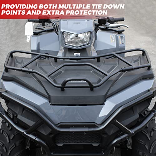 SAUTVS Front Rack Extender for Polaris Sportsman 570 450 H.O. 21-23, Heavy Duty Steel Front Utility Rack Extender for Polaris Sportsman 570 450 H.O. 2021-2023 Accessories (Replace #2884842)