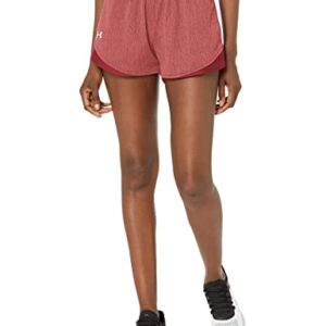 Under Armour Women's Play Up Twist Shorts 3.0 , Black Rose (664)/White , X-Large