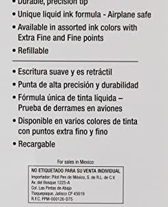 PILOT Precise V7 RT Refillable & Retractable Liquid Ink Rolling Ball Pens, Fine Point (0.7mm) Black Ink, 12-Pack (26067)