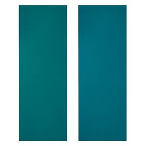 Gaiam Premium Reversible Two-Color Yoga Mat, Non Slip Exercise & Fitness Mat for All Types of Yoga, Pilates & Floor Exercises, 6mm, Turquoise Sea