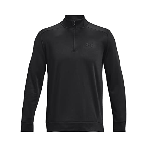 Under Armour Mens ArmourFleece 1/4 Zip , (001) Black / / Black , Large