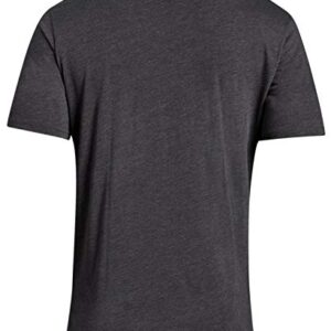 Under Armour mens Global Foundation Short-sleeve T-shirt , Charcoal Medium Heather (019)/Black , X-Large