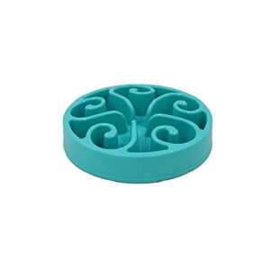 fuuie bowls for food and water eat slow dog bowl slow feeder bath pet supplies pet accessories dog slow feeder bowl for cat pets slow feeder dog bowl (color : lake blue)