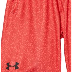 Under Armour Boys' Renegade 3.0 Printed Shorts , Red (600)/Black , Youth Medium