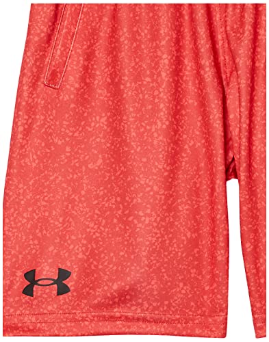 Under Armour Boys' Renegade 3.0 Printed Shorts , Red (600)/Black , Youth Medium