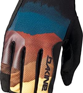 Dakine Mens Covert Full Finger Biking Gloves, Fire Mountain, X-Small