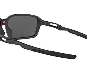 Oakley Men's OO9429 Siphon Rectangular Sunglasses, Scenic Grey/Prizm Black Polarized, 64 mm