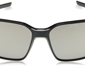 Oakley Men's OO9429 Siphon Rectangular Sunglasses, Scenic Grey/Prizm Black Polarized, 64 mm