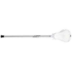 STX Lacrosse X10 A/M Complete Stick, White/White/Platinum