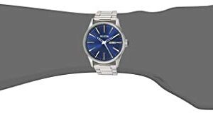 NIXON Sentry SS A3561258-00. Blue Sunray Men’s Watch (42mm Blue Sunray Watch Case. 23-20mm Stainless Steel Band)