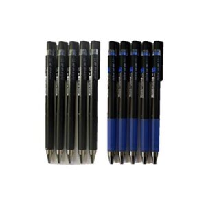 pilot juice up 04 retractable gel ink pen, ultra fine point 0.4mm, 5 black and 5 blue (value set)