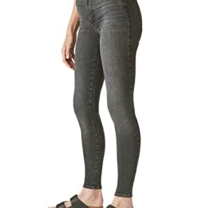 Lucky Brand womens Uni Fit High Rise Skinny Jeans, Global Grey, 4 US