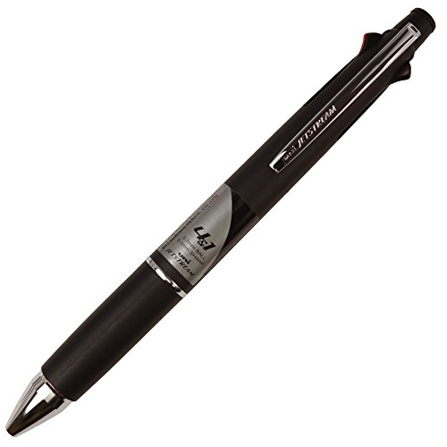 uni JETSTREAM 4&1 Red, Green, Blue, and Black 0.7mm Ballpoint Multi Pen and 0.5mm Mechanical Pencil (Black)