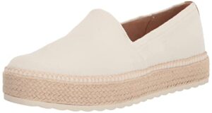 dr. scholl’s shoes women’s sunray espadrilles loafer, white canvas, 8.5