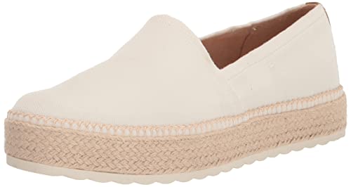 Dr. Scholl's Shoes Women's Sunray Espadrilles Loafer, White Canvas, 8.5