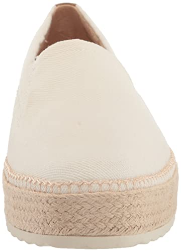 Dr. Scholl's Shoes Women's Sunray Espadrilles Loafer, White Canvas, 8.5