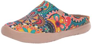 uin women’s travel slipper lightweight home slip ons walking casual art painted travel holiday shoes blossom (9)
