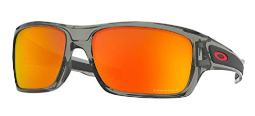 Oakley Turbine OO9263 926357 63M Grey Ink/Prizm Ruby Polarized Sunglasses For Men+BUNDLE Accessory Leash Kit + BUNDLE with Designer iWear Complimentary Care Kit