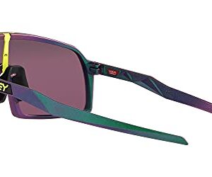 Oakley Men's OO9406 Sutro Rectangular Sunglasses, Green Purple Shift/Prizm Road Black, 37 mm