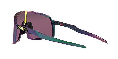 Oakley Men's OO9406 Sutro Rectangular Sunglasses, Green Purple Shift/Prizm Road Black, 37 mm