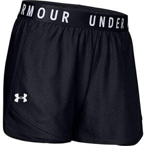 Under Armour womens Play Up 3.0 Shorts , Black (001)/White , Medium