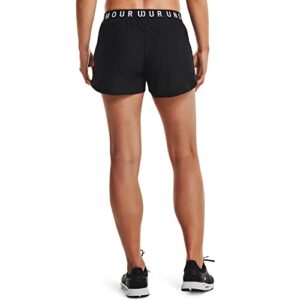 Under Armour womens Play Up 3.0 Shorts , Black (001)/White , Medium